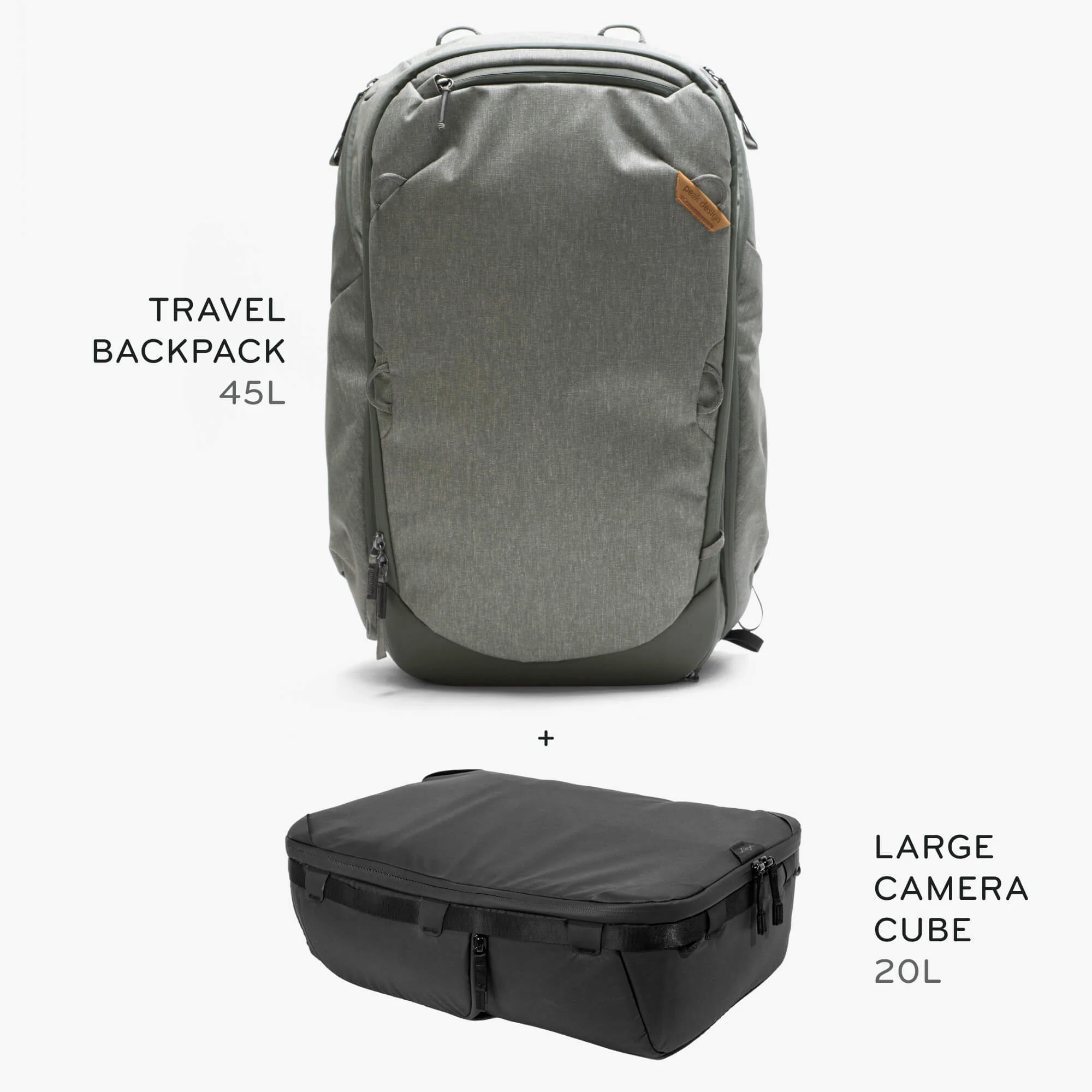 45L Travel Backpack + Bundle 1 | Sage